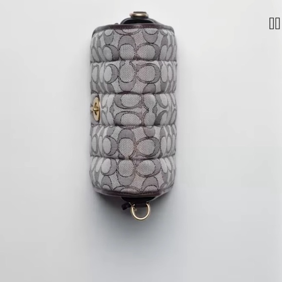 Coach Dinky 18 In Signature Jacquard With Quilting - Picture 5 of 17